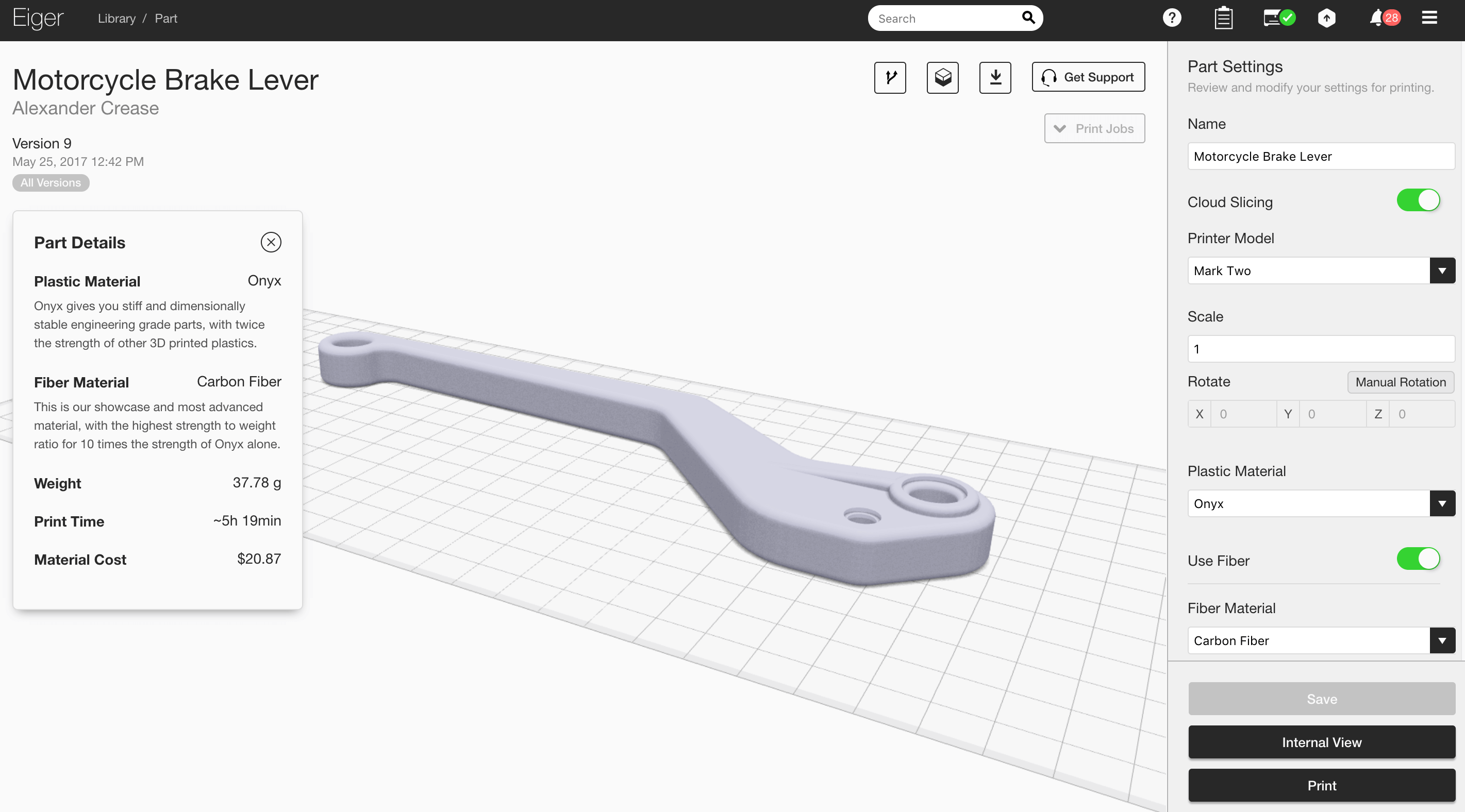 Markforged Eiger Software