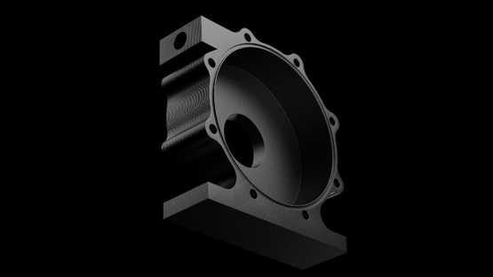 markforged composite part turbine
